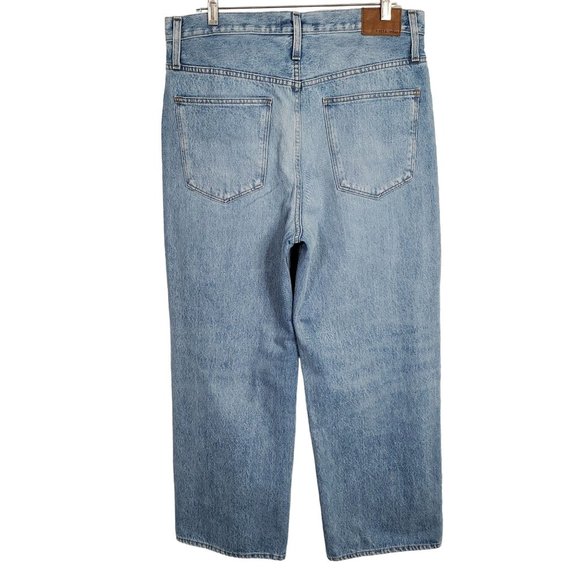 Rivet & Thread Womens Size 32 Jeans Madewell Denim High Rise Wide Leg 37x30 Ltd - Picture 2 of 14